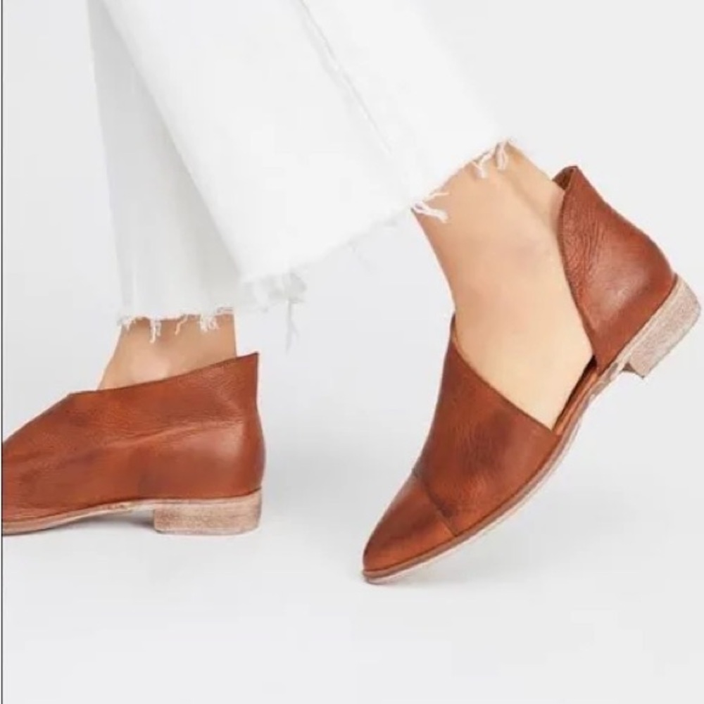 Free People Royale leather flat